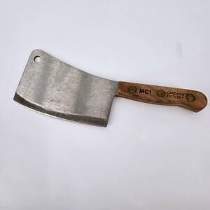 Vintage Chicago Cutlery MC1 Walnut Tradition Meat Cleaver Made in USA